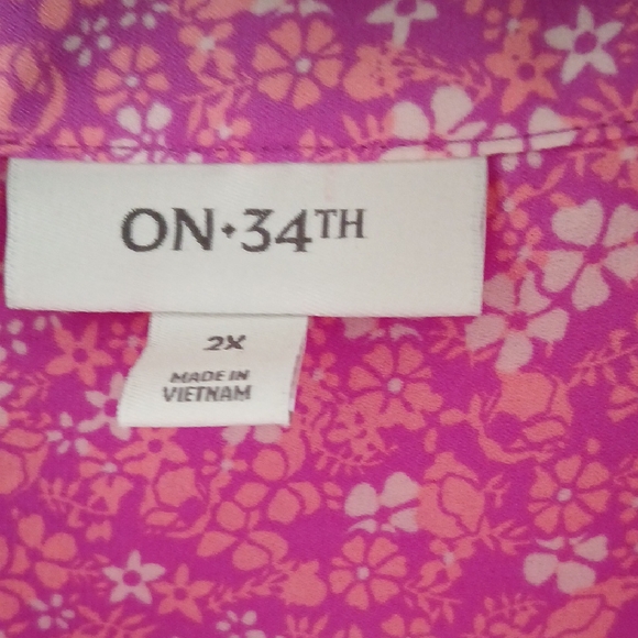 ON 34TH Pink Floral Blouse - Picture 2 of 5